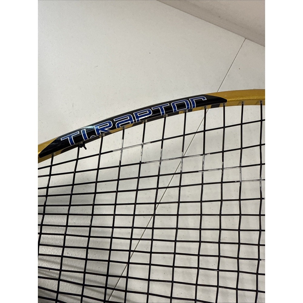 HEAD Ti Raptor Titanium Technology Racquetball Racket‎ - 3-5/8 Yellow/Blue READ - Picture 4 of 7